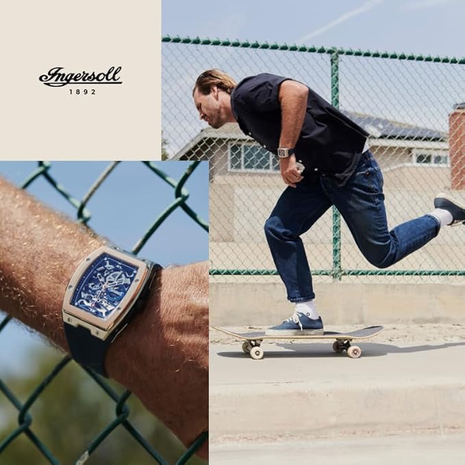 Ingersoll 1892 The Challenger Automatic with Blue Dial Men's Watch | I12304 | Time Watch Specialists