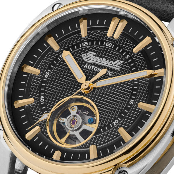 Ingersoll The Director Black Dial Automatic Leather Men’s Watch | I08102