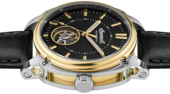Ingersoll The Director Black Dial Automatic Leather Men’s Watch | I08102