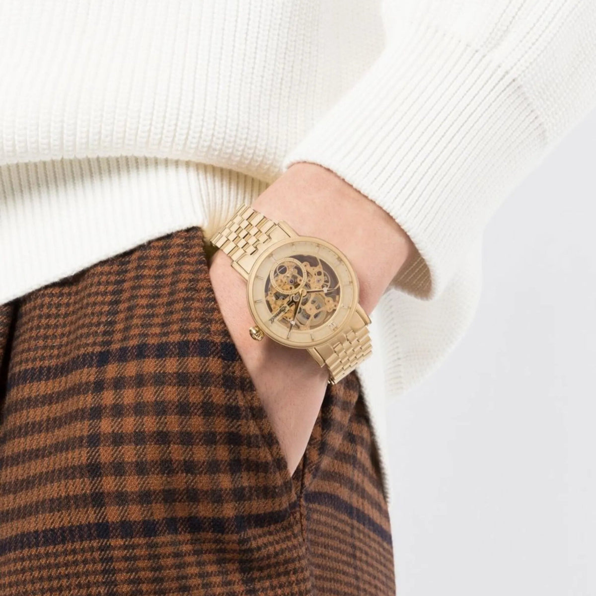 Ingersoll - – The Herald Automatic Gold - Tone Men's Watch | I00408 | Time Watch Specialists