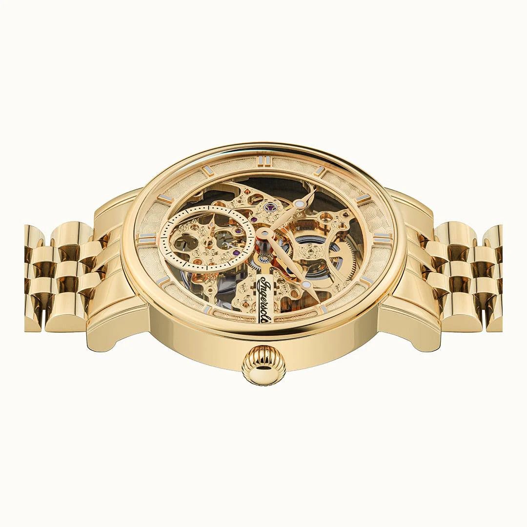Ingersoll - – The Herald Automatic Gold - Tone Men's Watch | I00408 | Time Watch Specialists