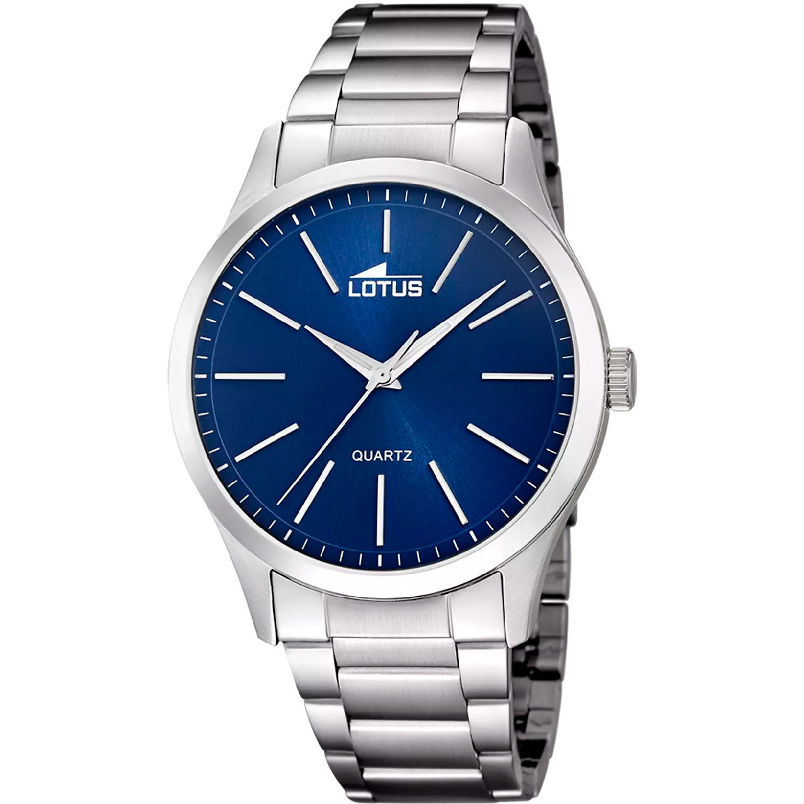 Lotus Minimalist Blue Dial Stainless Steel Men’s Watch | 15959/A