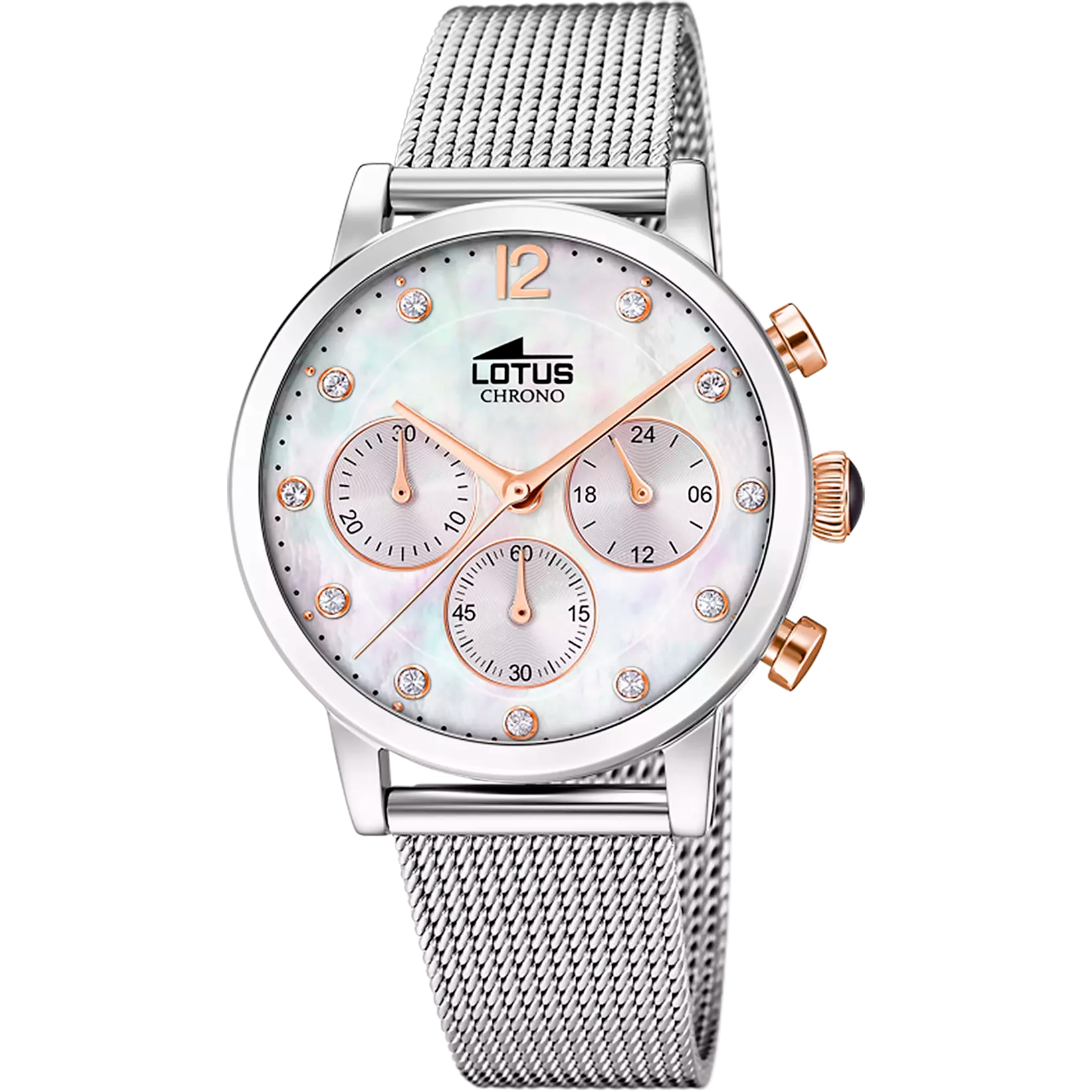 Lotus Trendy White Stainless Steel Women's Watch | 18676/1