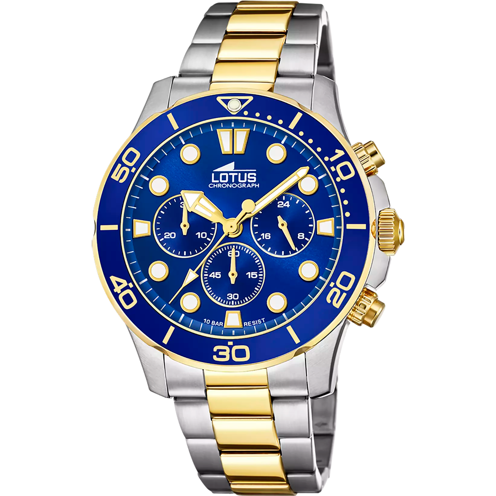 Lotus Excellent Blue Dial Chronograph Stainless Steel Men’s Watch | 18757/1