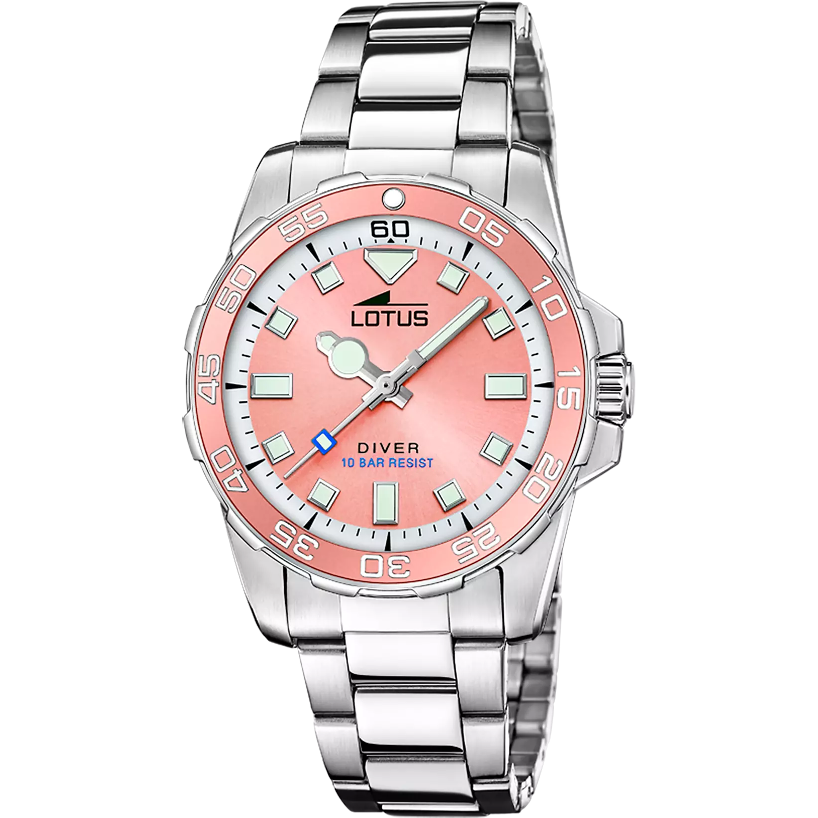 Lotus Trendy Pink Dial Stainless Steel Bracelet Unisex Watch | 18937/4