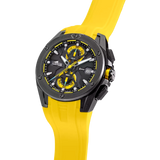 Lotus Vortex Black Dial Calendar Leather Men’s Watch | 18943/1