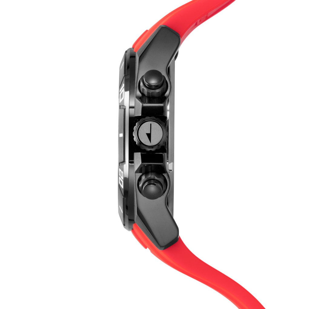 Lotus Vortex Black Dial Calendar Leather Men’s Watch | 18945/5