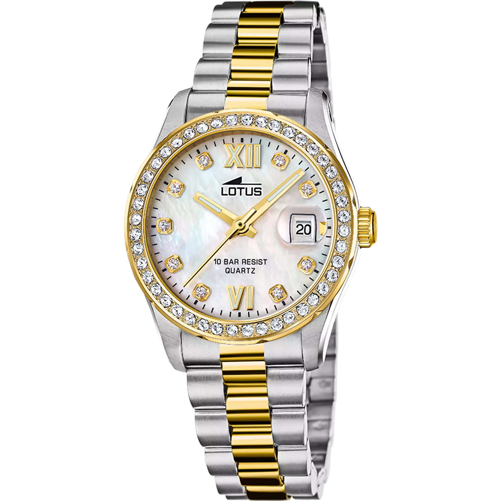 Lotus Freedom 32mm Rose Gold Mother of Pearl Dial Stainless Steel Women's Watch | 18978/1