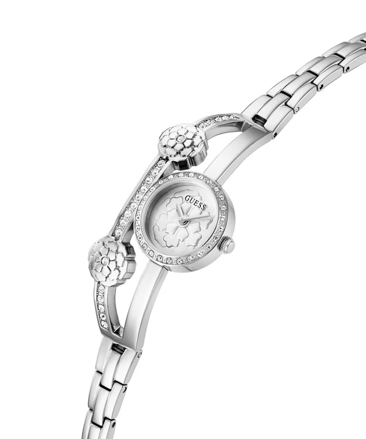 Guess Chloe Silver Tone Recycled Steel Women's Watch | GW0756L1