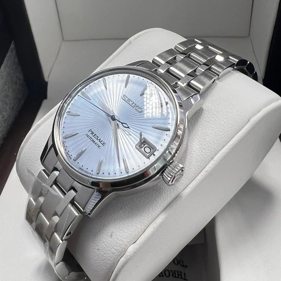Seiko Light Blue Dial Stainless Steel Automatic Women's Watch | SRP841J1
