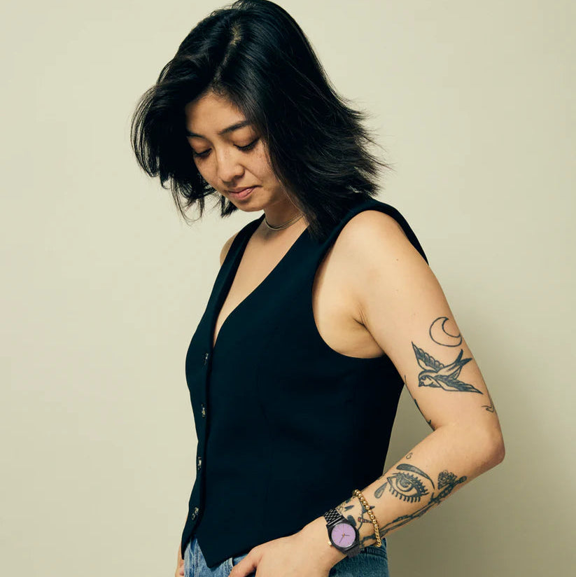 NIXON Gunmetal Lavender Gold Unisex Watch | A11305271-00