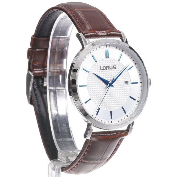 Lorus Brown Leather Stainless Steel Men's Watch | RH961RX9