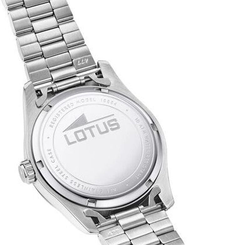 Lotus Freedom GTS 41mm Black Dial Stones Calendar Stainless Steel Men's Watch | 18854/7