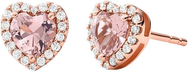 Michael Kors 14K Rose Gold - Plated Sterling Silver Heart - Cut Stud Earrings | MKC1519A2791 | Time Watch Specialists