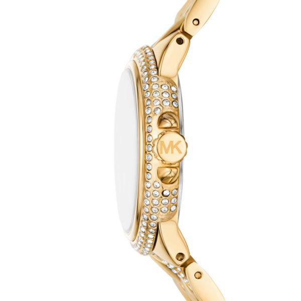 Michael Kors Camille Three - Hand Gold - Tone Stainless Steel Woman's Watch | MK4801 | Time Watch Specialists