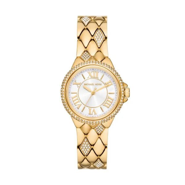 Michael Kors Camille Three - Hand Gold - Tone Stainless Steel Woman's Watch | MK4801 | Time Watch Specialists