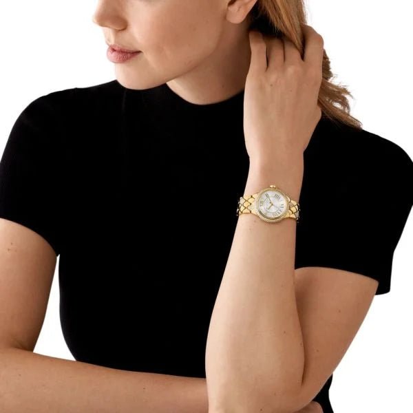 Michael Kors Camille Three-Hand Gold-Tone Stainless Steel Woman's Watch | MK4801