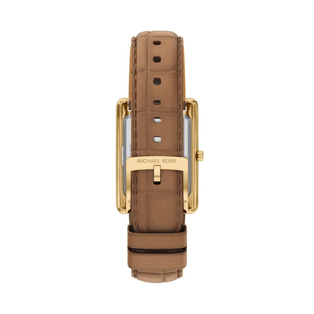 Michael Kors Essex Gold Dial and Brown Leather Strap 26mm Women's Watch | MK7584 | TIME Watches