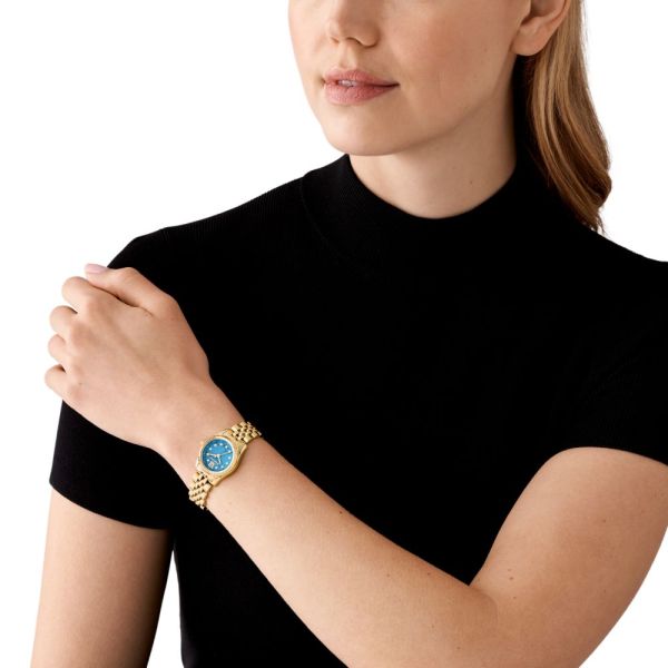 Michael Kors Lexington Three-Hand Gold-Tone Stainless Steel Woman's Watch | MK4813 | Time Watch Specialists