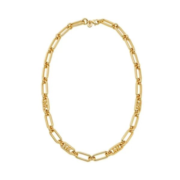 Michael Kors Premium Statement Link 14K Gold-Plated Empire Link Women's Necklace | MKJ828400710 | Time Watch Specialists