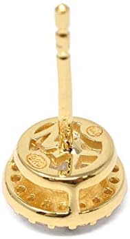 Michael Kors Sterling Silver Cubic Zirconia Halo Women's Studs | Time Watch Specialists