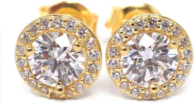 Michael Kors Sterling Silver Cubic Zirconia Halo Women's Studs | Time Watch Specialists