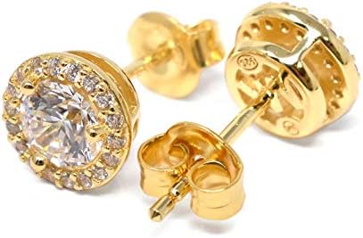 Michael Kors Sterling Silver Cubic Zirconia Halo Women's Studs | Time Watch Specialists