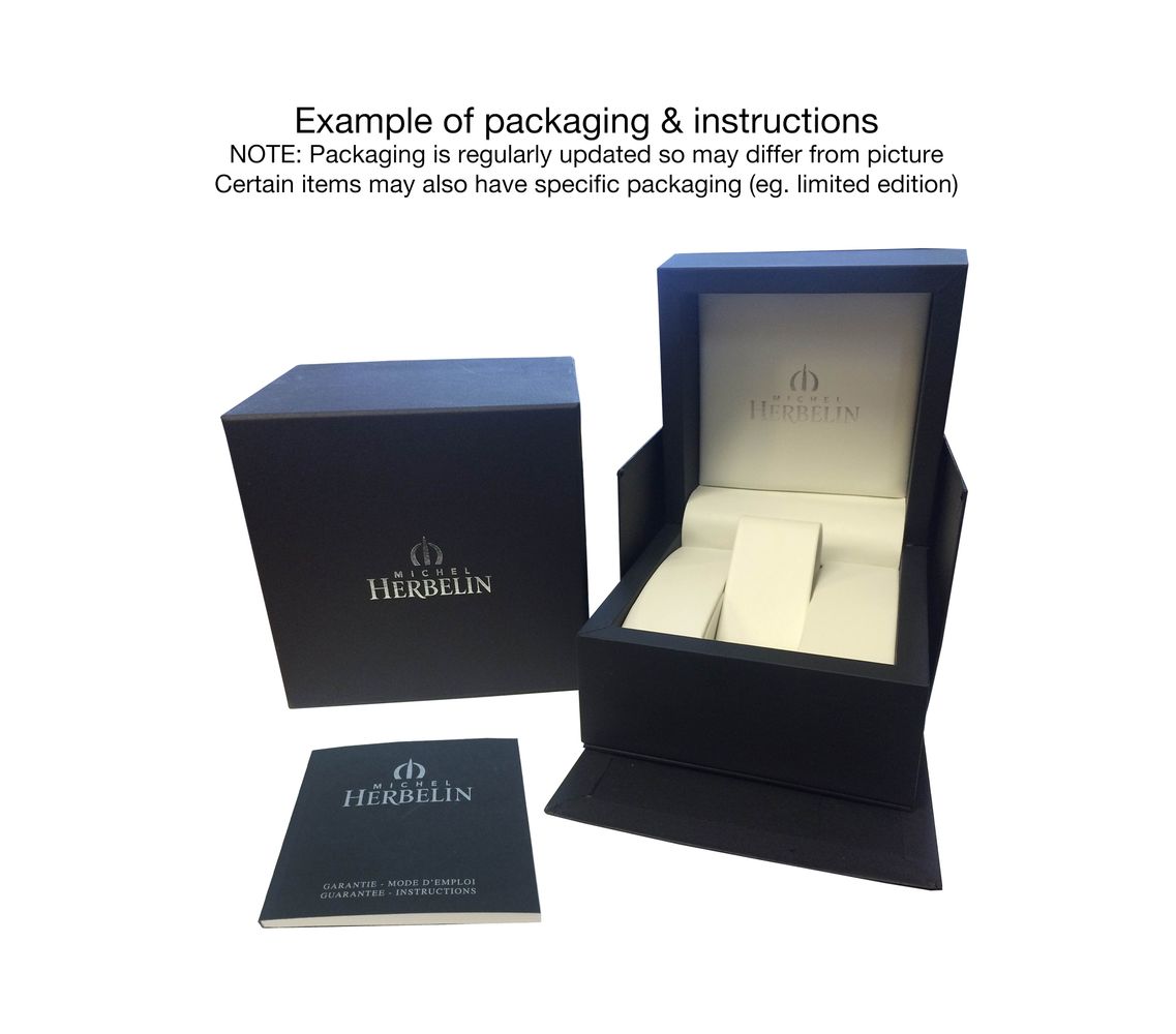 Herbelin Epsilon Black Sunray Dial Yellow Gold PVD Men’s Watch | 19416/BT14N