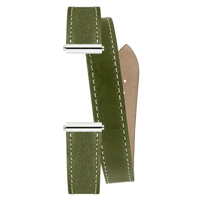 HERBELIN Antares Green Leather Double Wrap Women’s Watch Strap | BRAC.17048.69/A