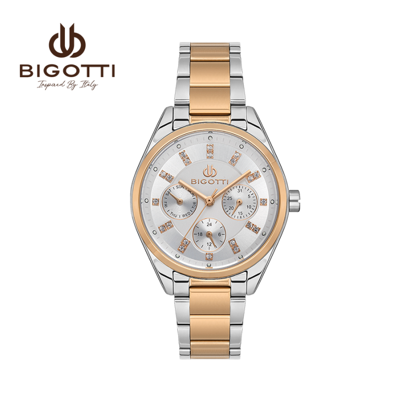 Bigotti Rose Gold Stainless Steel Multi-Dial Watch | BG.1.10478-4