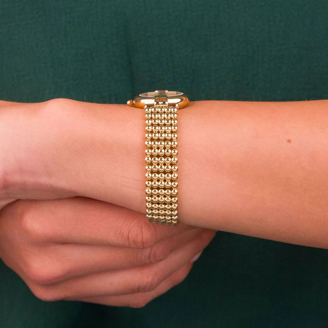 Herbelin Perles Ivory White Dial Yellow Gold PVD Women's Watch | 16873BP08