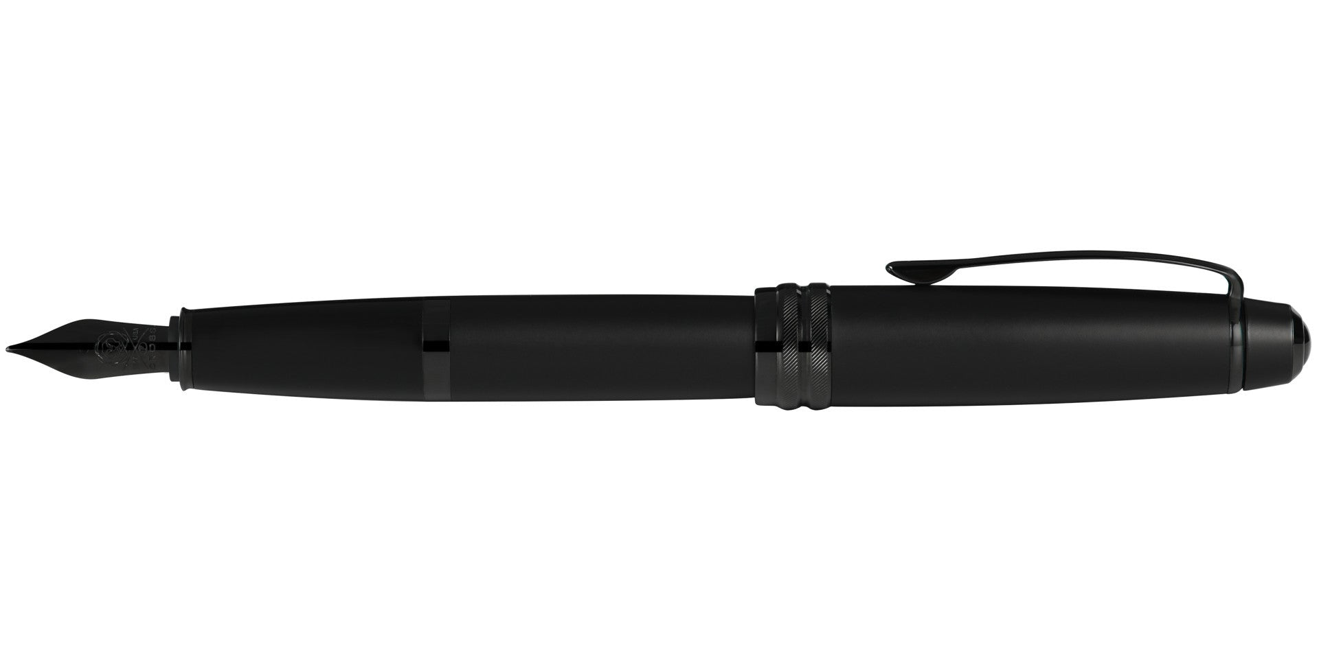 CROSS Bailey Matte Black Lacquer Stainless Steel Medium Nib Fountain Pen | AT0456-19MJ