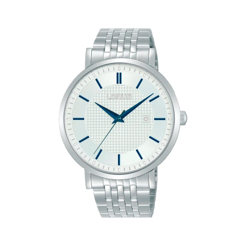 Lorus Stainless Steel blue hands Men’s Watch | RH957RX9