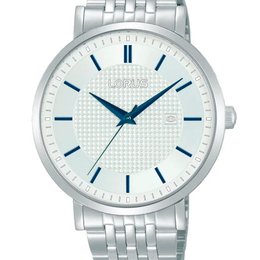 Lorus Stainless Steel blue hands Men’s Watch | RH957RX9