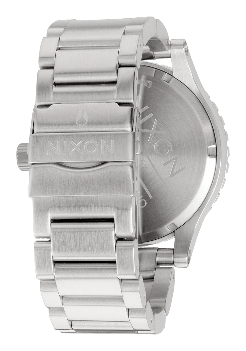 NIXON 51 - 30 Chrono Black Dial and Silver Steel Bracelet Men's Watch | A083000 - 00 | TIME Watches