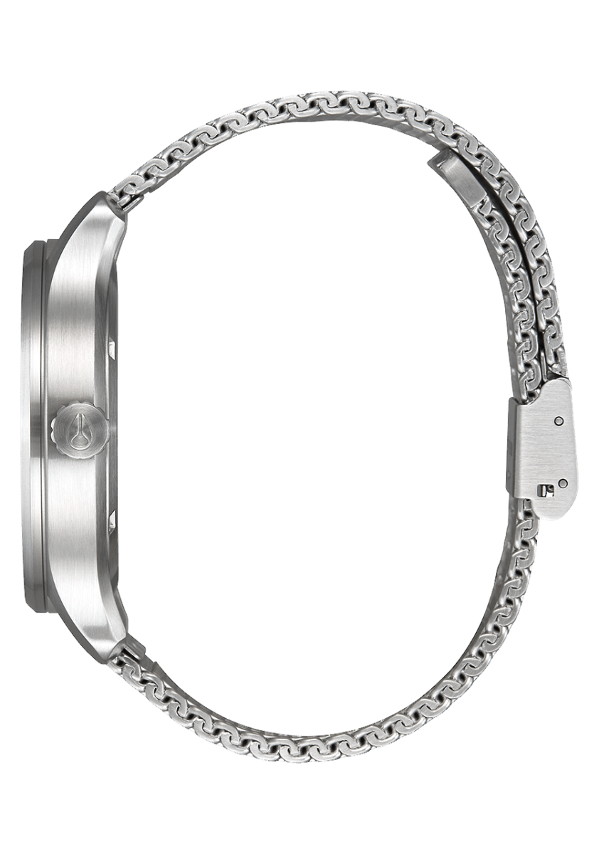 NIXON Corporal All Silver Dial and Lum Steel Bracelet 36mm Unisex Watch | A12423316 - 00 | TIME Watches