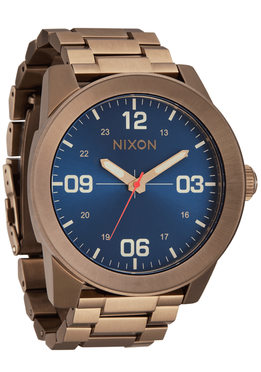 NIXON Corporal Stainless Steel Blue Dial and Blue Steel Bracelet 48mm Men's Watch | A3465301 - 00 | TIME Watches