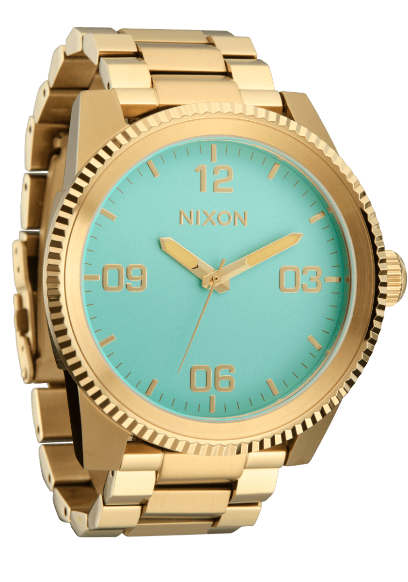 NIXON Corporal Stainless Steel Gold Dial and Gold Steel Bracelet 48mm Men's Watch | A3465345 - 00 | TIME Watches