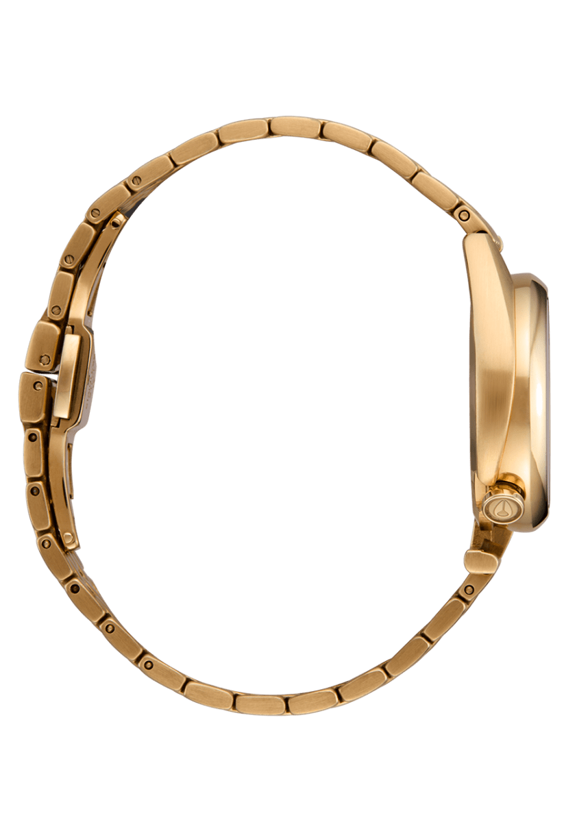 NIXON Kensington All Gold Dial and Black Steel Bracelet 36mm Unisex Watch | A1459510 - 00 | TIME Watches