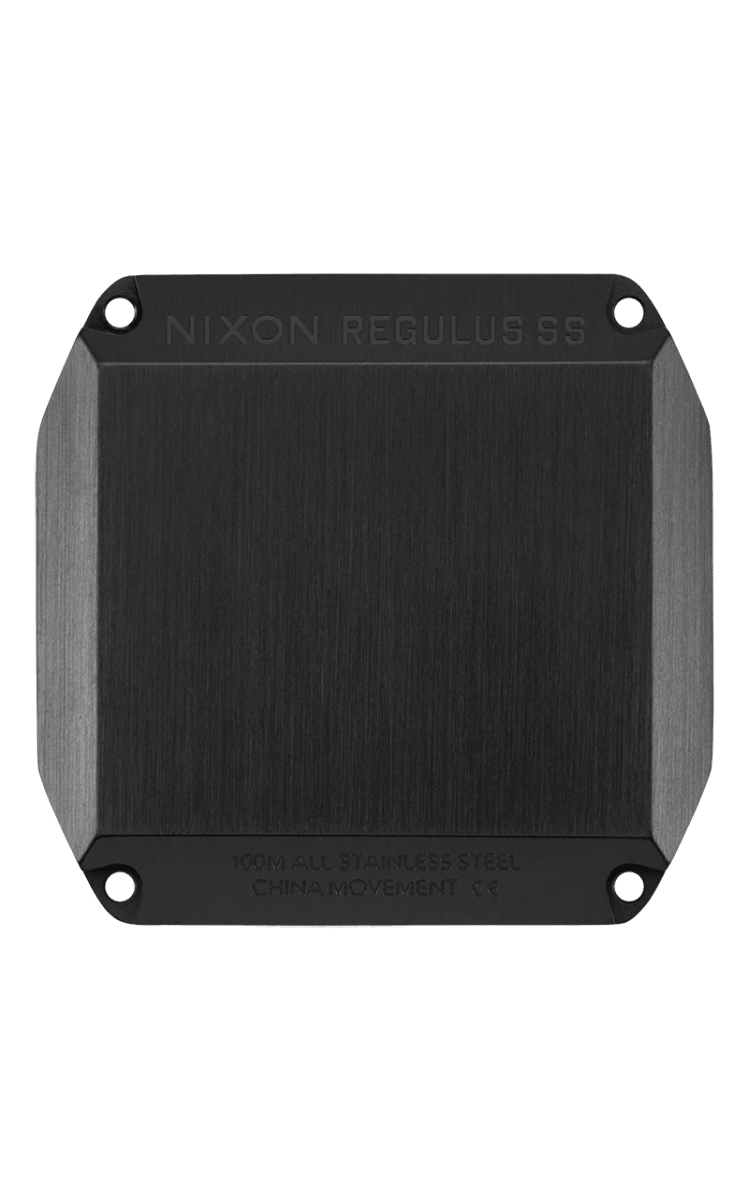 NIXON Regulus Black Dial and Black Steel Bracelet 46mm Men's Watch | A1268001 - 00 | TIME Watches