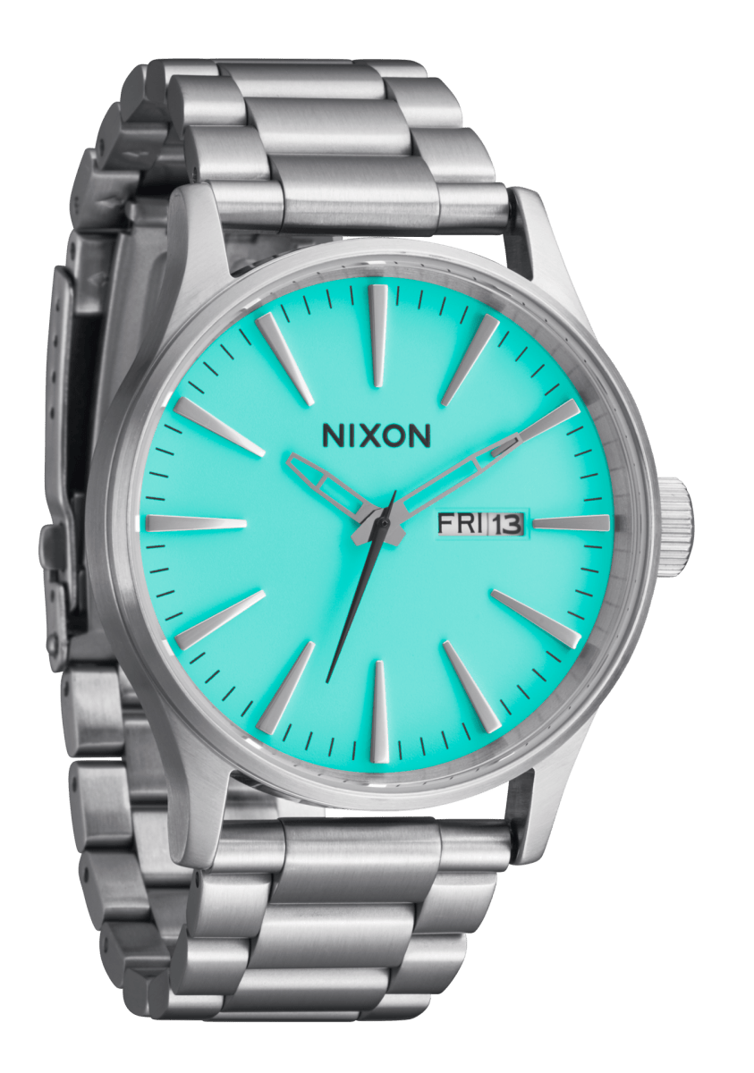 NIXON Sentry Stainless Steel Black Dial and Black Steel Bracelet 40mm Unisex Watch | A3562084 - 00 | TIME Watches