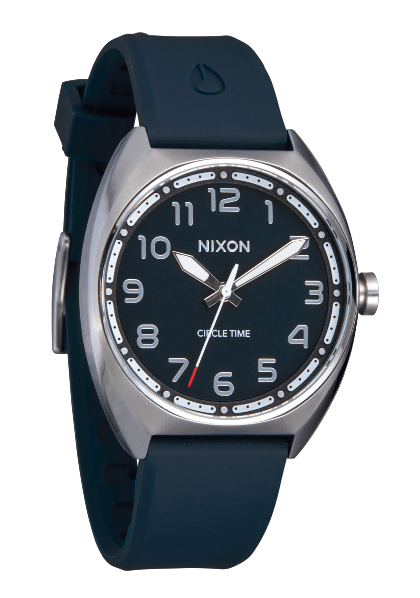 NIXON Siren Digital Silver Dial and Silver Rubber 38mm Men's Watch | A13655141 - 00 | TIME Watches