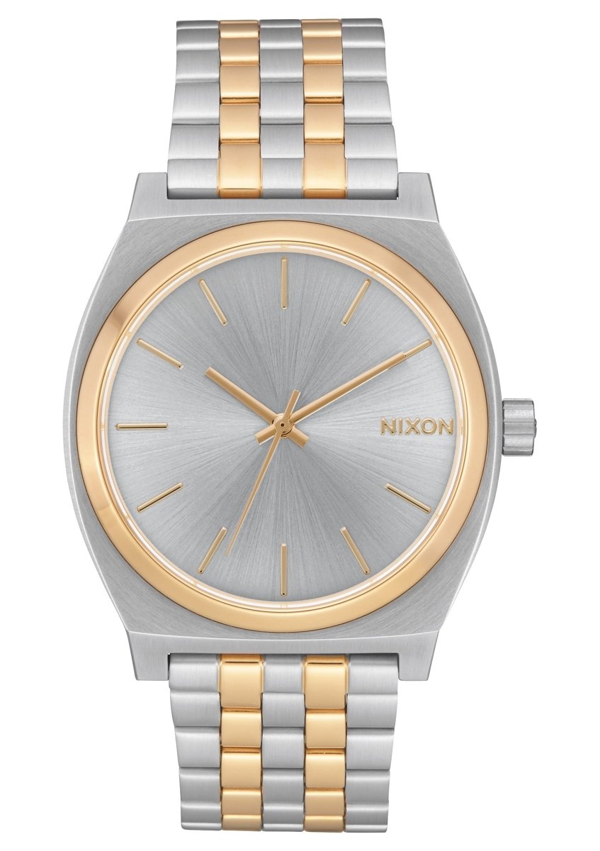 NIXON Time Teller Silver Dial and Black Steel Bracelet 37mm Unisex Watch - view 7