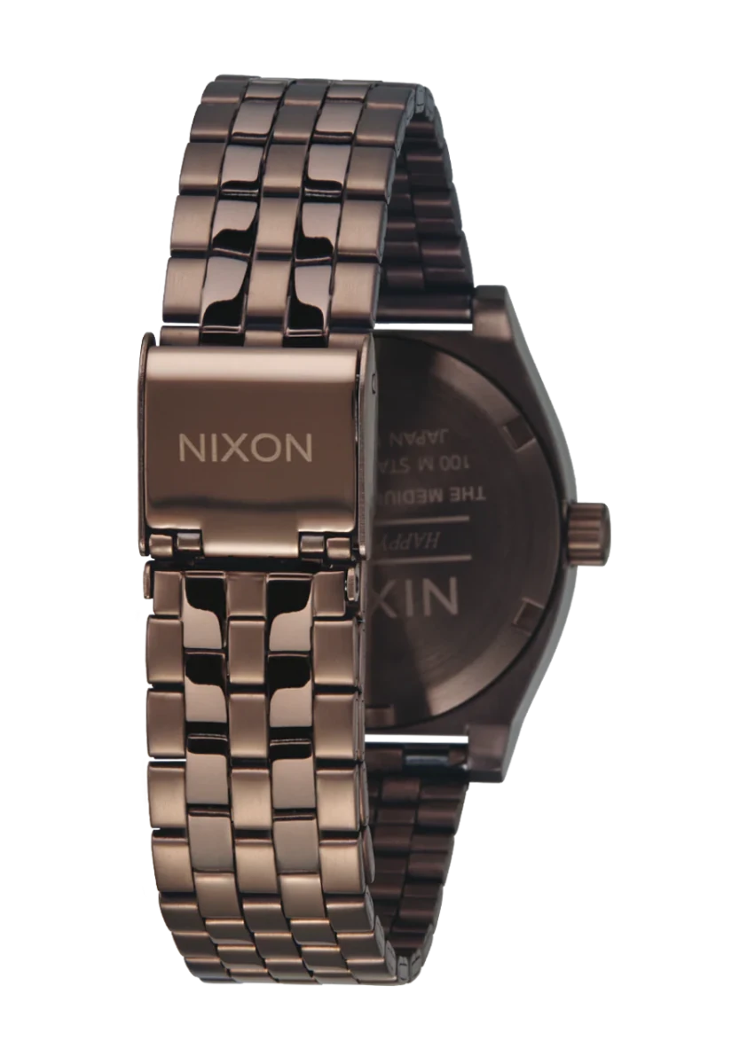NIXON Time Teller Black Dial and Copper Steel Bracelet 34mm Unisex Watch | A11305244 - 00 | TIME Watches