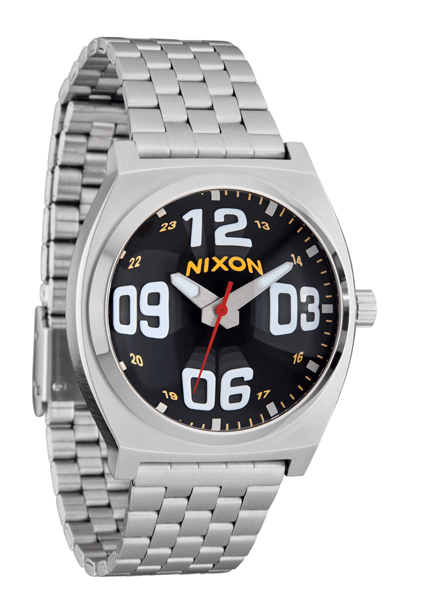 NIXON Time Teller Fisheye Silver Dial and Silver Steel Bracelet 36mm Men's Watch | A0455321 - 00 | TIME Watches