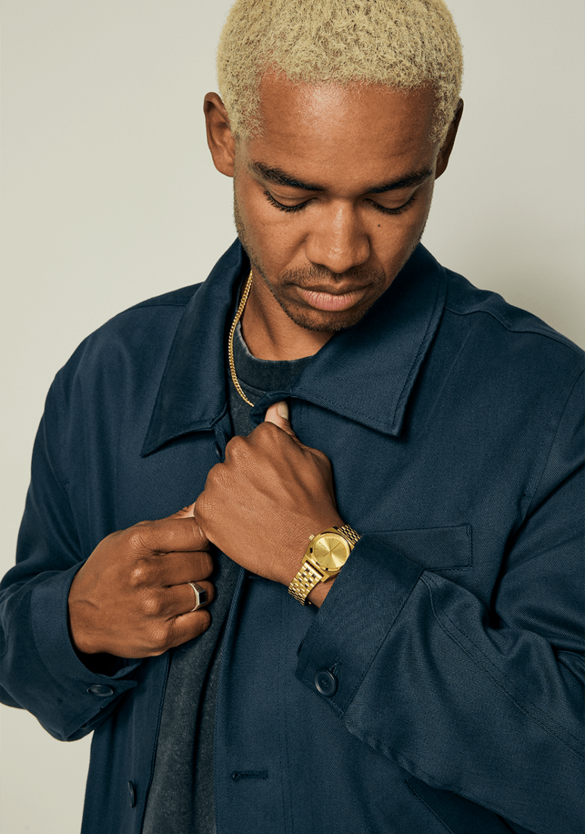 NIXON Time Teller Gold Dial and Gold Stainless Steel 37mm Unisex Watch | A1130502 - 00 | TIME Watches