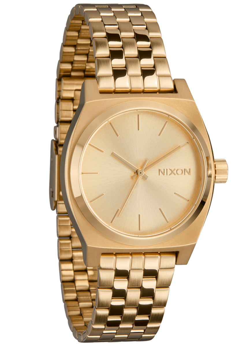 NIXON Time Teller Gold Dial and Gold Stainless Steel 37mm Unisex Watch | A1130502 - 00 | TIME Watches