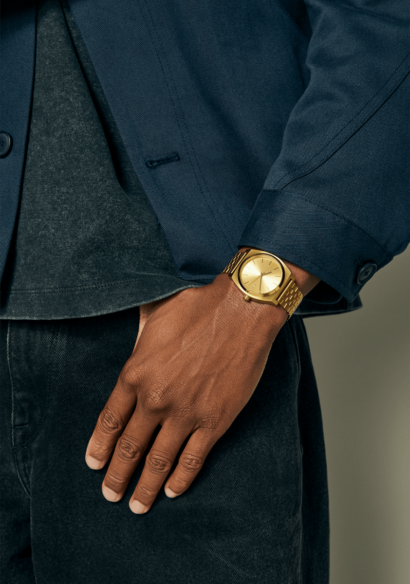 NIXON Time Teller Gold Dial and Gold Steel Bracelet 38mm Unisex Watch | A045511 - 00 | TIME Watches
