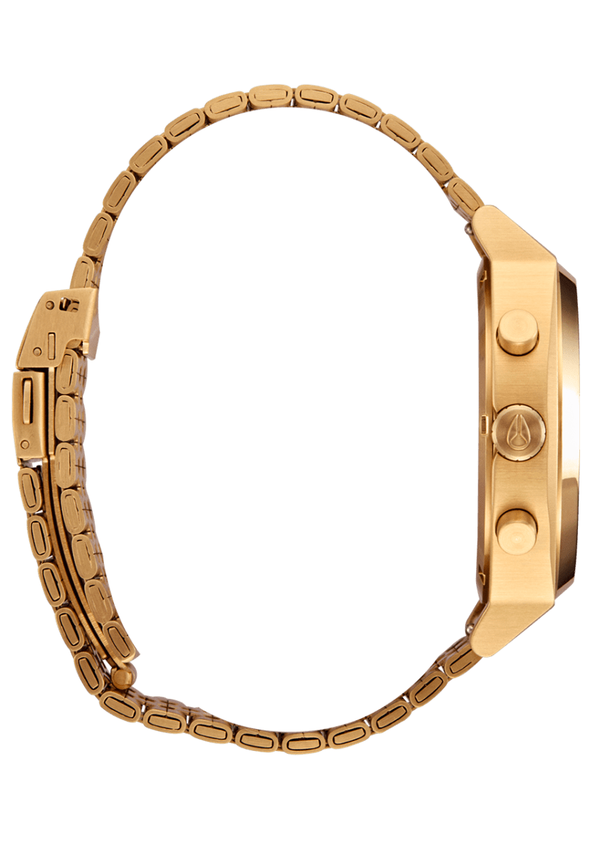 NIXON Time Teller Gold Dial and Green Sunray Steel Bracelet 36mm Unisex Watch | A9721919 - 00 | TIME Watches