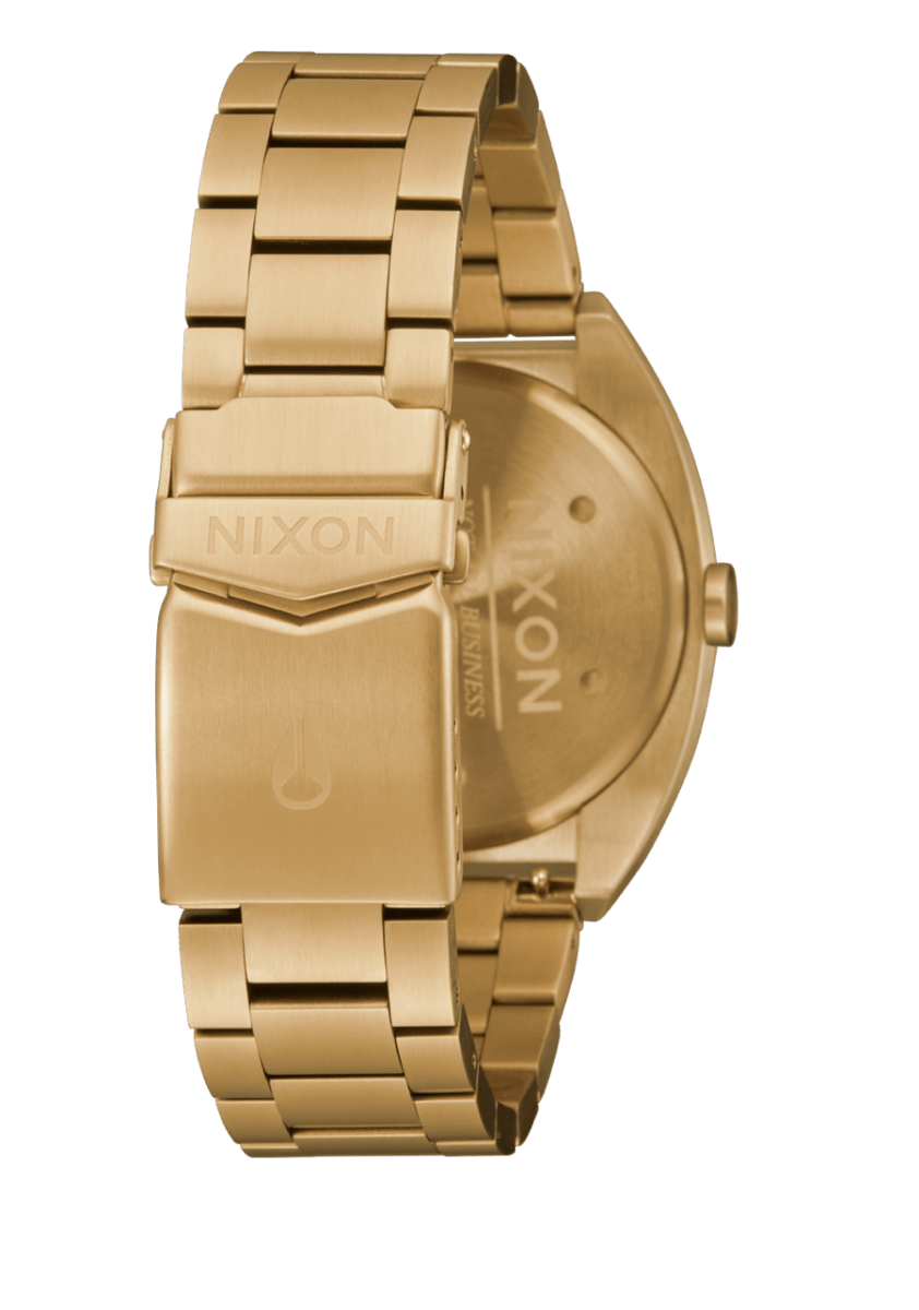 NIXON Time Teller Light Gold Dial and White Steel Bracelet 36mm Unisex Watch | A14011809 - 00 | TIME Watches